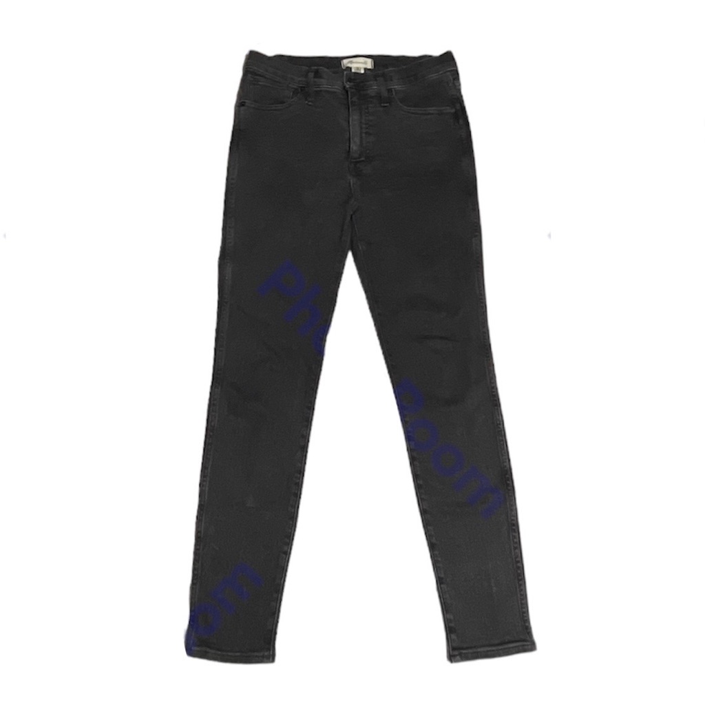 Madewell 10” High-Rise Skinny Black Denim Jeans Size 29
